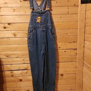 Vintage Winnie The Pooh Overalls Girls Size Small 90's